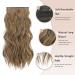 Feshfen Clip-In Extensions | 4PC Synthetic Wavy Hair Extensions (Brown & Blonde 50 cm) - Effortless Volume & Style for Women - Buy Online on GoSupps.com