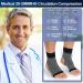 3 Pairs Medium Ankle Compression Sleeves | Open Heel Support Socks for Swelling & Sprains | 20-30 mmHg | Men & Women - Buy Online on GoSupps.com