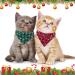 ADOGGYGO Christmas Cat Collar Set: 2 Pack Breakaway Collars with Bell & Removable Bandana - Buy Online on GoSupps.com