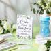 Greenery Baby Shower Games Set - 100 Guess How Many Pacifiers Game with 10 HB Pencils & Decorative Acrylic Pacifiers - Gender Reveal Party Favors (Blue) - Blue Plant Theme - Buy Online on GoSupps.com