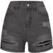 UCK-KIT Women's Summer Ripped Stretch Denim Shorts - High Waist Gray Jean Shorts for Ultimate Style and Comfort - Buy Online on GoSupps.com