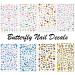 3D Butterfly Nail Art Stickers - Colorful Designs for Acrylic Nails - 8 Sheets - Buy Online on GoSupps.com
