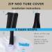 Chameleon Zip NEO | Urine Drain Tube Cover for Catheter & Urostomy | Neoprene Bag with Full Length Zipper - Black - International Shipping Available - Buy Online on GoSupps.com