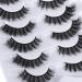 Shop 8D Fluffy Cat Eye Fake Lashes - Natural Look Faux Mink Eyelashes | 7 Pairs D Curl Wispy Lashes for Stunning Extensions - Buy Online on GoSupps.com