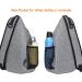 MOSISO Breast Pocket Sling Bag | Multipurpose Crossbody Shoulder Backpack for Men & Women - Gray Travel & Hiking Daypack - Buy Online on GoSupps.com