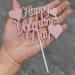Valentine's Day Cake Topper Heart Cake Topper Romantic Rose Gold Cake topper Glitter Cake Decorative Party Cake Decoration for Valentine's Day C-pink-valentine's Day - Buy Online on GoSupps.com