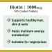 Nature's Bounty Biotin 1000 mcg Vitamin Supplement for Metabolism, Hair, Skin, Nails - 100 Tablets - Buy Online on GoSupps.com