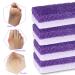 Pumice Stone 6 Pack Foot Scrubber & Callus Remover - Dead Skin Remover for Feet, Heels, Hands and Body - Purple - Buy Online on GoSupps.com