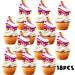 18pcs Pink Heart Roller Skates Glitter Dessert Cupcake Topper 80s 90s Retro Hip Hop Roller Skating Theme Decorations Boys Girls Happy Birthday Party Decor Supplies - Buy Online on GoSupps.com