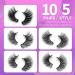 10 Pairs Cat-Eye Magnetic Lashes with Eyeliner | Natural Looking 3D Magnetic Eyelashes Pack - Buy Online on GoSupps.com
