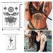 Yazhiji 32 Pieces Totem Flower Rose Temporary Tattoo Stickers for Men, Women, Boys, and Girls - Sexy Body Art, Big Arm Tower, Sunflower Design - Buy Online on GoSupps.com
