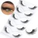 ALICROWN HAIR Cat Eye Lashes Fluffy False Eyelashes Strip Fox Lashes Wispy Natural Fake Eyelashes Fairy Long Tail False Lashes 5 Pairs C- Fluffy