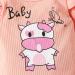 UUAISSO Baby Girls Cow Print Long Sleeve Top and Pants Set - Infant Outfit for 3-6 Months | Pink Milk - Buy Online on GoSupps.com