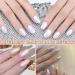 White Pearl Chrome Nail Powder Set - Crystal Shimmer Pigment for Holographic Nail Art - Buy Online on GoSupps.com