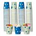 TV TOPVALUE 600pack 3oz Disposable Paper Cups Colorful Paper Bathroom Cups Small Mouthwash Cups Espresso Cups Snack Cups for Party Picnic Travel and Events 3OZ-Green and Blue