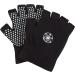 Gaiam Grippy Yoga Gloves - Black/Grey | Non-Slip Grip for Enhanced Yoga Practice - Buy Online on GoSupps.com