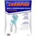 Champion Men's Compression Gym Socks | 15-20 mmHg Knee High Athletic Wear | Black Large - Shop Now for International Shipping - Buy Online on GoSupps.com