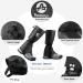 Pasanava Waterproof Leg Gaiters - Adjustable Snow Boot Gaiters for Outdoor Activities - One Size Fits Men and Women (Black) - Buy Online on GoSupps.com