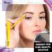Professional Stainless Steel Eyebrow Tweezers - Precision Pointed Pincettes for Plucking Ingrown Hair | Candure 2PC Set (Yellow & Purple) - Buy Online on GoSupps.com