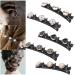 Hair clip with 3 clips 5 pieces braided hair clip Kolibri hair clip with crystal flower for women women girl fashionable double layer mini hair clip duck beak classic