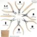 Beadsmith Fashion Color Pliers Set - 8 Slimline Tools with Matching Clutch, Desert Beige Jewelry Making Supply Kit - Buy Online on GoSupps.com