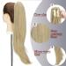 Ponytail Extension & Braid Clip - Heat-Resistant 22 Ash Blonde Micro-Wavy Hair - Realistic Hair Parts - Buy Online on GoSupps.com