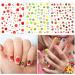 JSRQT 12 Sheets Nail Stickers Cute for Kids and Little Girls Self Adhesive Nail Art Stickers for Women Colorful Mermaid Flower Leaves Fruits Design Nail Sticker Supplies for Nail Art Decoration - Buy Online on GoSupps.com