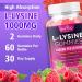 BVIVLOO L-Lysine 1000mg Gummies for Immune Support & Skin Health - High Potency Vegan Sugar-Free Gluten-Free Supplement with Natural Raspberry Flavor for Adults & Kids - 60 Gummies - Buy Online on GoSupps.com