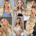 ALIMICE Long Blonde Lace Front Wig | Wavy Ombre Synthetic Hair with Dark Roots - Ideal for Parties and Daily Wear - Buy Online on GoSupps.com