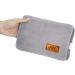 Electric Hot Water Bottle with Soft Plush Lining - 500W Hand & Foot Warmer for Pain Relief | Gray - Buy Online on GoSupps.com