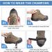 Ice Cleats for Shoes and Boots - 24 Steel Ice Snow Grippers with Adjustable Straps - Anti Slip Crampons for Men, Women, and Kids - Medium Size - Walk Traction Cleats for Walking on Snow and Ice - Buy Online on GoSupps.com