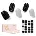 NAILOG Semi Cured Gel Nail Strips 34 pcs Salon-Quality Gel Nail Stickers Long Lasting Nail Wraps for Women with Soft Gel Finish Star Walk