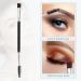 VOCOSTE Double-ended Makeup Brush Set - 2pcs Eyebrow & Smudger Brush with Wooden Handle | International Shipping Available - Buy Online on GoSupps.com