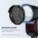 NEEWER Z1 Round Head Flash Accessories Kit for Z1-S Z1-N Z1-C Speedlite - Barndoor, Honeycomb Grid, Gel Color Filters, Dome Diffuser & More - Buy Online on GoSupps.com