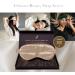 SilkSleek 22 Momme Pure Silk Eye Mask for Sleeping | 100% Mulberry Silk, Super Soft & Comfortable | Blackout Sleep Mask in Gift Box (Champagne) - Buy Online on GoSupps.com