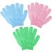URAQT Exfoliating Gloves 6 Pcs Body Scrub Glove Bath SPA Exfoliating Mitts Exfoliating Gloves for Shower Spa Massage Dead Skin Remover Gloves Deep Body Scrubber for Women and Men (3 Pairs) - Buy Online on GoSupps.com