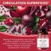 Buy Organic Veda Beet Root Triple Reds - 14000mg Nitric Oxide Supplement with Beetroot Pomegranate & Red Spinach | 60 Capsules for Enhanced Blood Flow & Energy - Buy Online on GoSupps.com