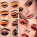 Afflano Gold Yellow Orange Eyeshadow Palette - High Pigment Matte Shimmer Shades for Long-Lasting Sunset Fall Looks on Brown Eyes - Perfect for Women, Men, and Black Skin - Buy Online on GoSupps.com