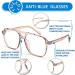 Feizedy Retro Blue Light Filter Glasses for Women & Men - 70s 80s Style PC Gaming Glasses B2866 - 54mm Brown Blocking Glasses - Buy Online on GoSupps.com