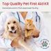 Dog First Aid Kit - Pet First Aid Supplies with Tick Remover, Slip Leash & 53 Essential Pieces for Home, Office, Car & Travel - Buy Online on GoSupps.com