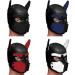 Master Series Spike Red Neoprene Puppy Hood - BDSM Pet Play Gear - Buy Online on GoSupps.com