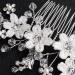 iFutniew Handmade Silver Pearl Flower Hair Comb Bride Tiaras Crowns Headpiece Wedding Bridal Hair Jewelry Accessories For Women - Buy Online on GoSupps.com