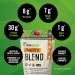 Athlete's Blend Protein Powder Vanilla Flavour 1 kg & Iron Vegan Sprouted Protein Bars | Double Chocolate Brownie Flavour | 12 Pack - Buy Online on GoSupps.com