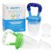 Baby Fruit Pacifier Set (2-Pack) - Pacifier to fill with fruit for children (Blue)