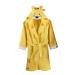 Ely Parker children bathrobe for boys boys girls terry Turkish cotton towel with hood super soft absorbent comfortable thick 13-14 years of lion yellow