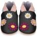 Baby Shoes with Soft Sole - Baby Girl Shoes - Baby Boy Shoes - Leather Toddler Shoes - Baby Walking Shoes 2-3 Years Pretty Flowers