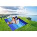 WIWIGO Sandproof Beach Blanket 79 X 83 - Waterproof Outdoor Picnic Mat for Travel, Camping, Hiking - Blue - Buy Online on GoSupps.com