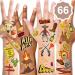 Konsait Western Cowboy Temporary Tattoos Assorted Western Wild West Collection Cartoon Waterproof Fake Tattoos Stickers West Party Rodeo Party Birthday Cowboy Party Favor Decor Supplies (6Sheet)