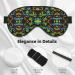 Double-Sided Tie-Dye Pot Leaf Eye Mask | Unisex Sleep Shade & Cover for Comfortable Nights - Buy Online on GoSupps.com