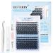 GEMERRY Lash Extension Kit DIY Eyelash Extenison Kit 8-16mm D Curl Lash Clusters 10ml Lash Bond and Seal Lash Glue Remover and Lash Tweezers for Self Use Lash Clusters Kit 8-16mm Kit-30P+40P-D